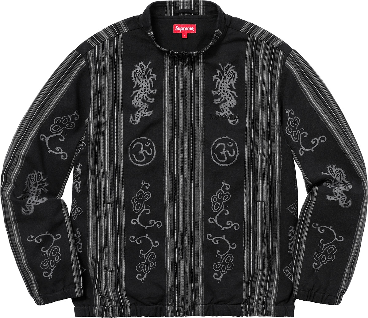 Woven Striped Batik Jacket view 7